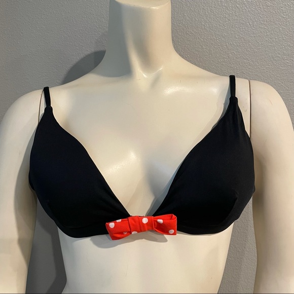 New with tag VITAMIN A Minnie Mouse Bikini TOP polka dot - Picture 1 of 2